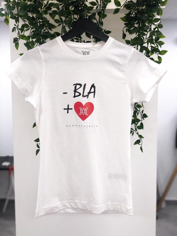 CAMISETA BLANCA - BLA + LOVE GEMMA PUJALTE