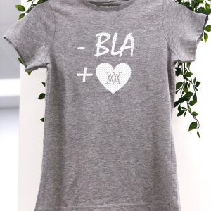 CAMISETA GRIS - BLA + LOVE GEMMA PUJALTE